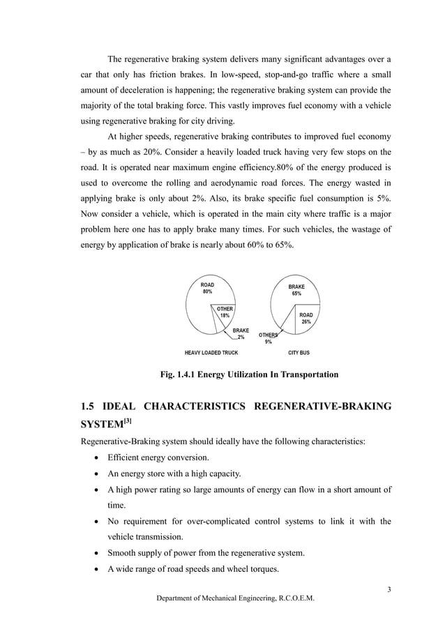 Regenerative Braking System Report