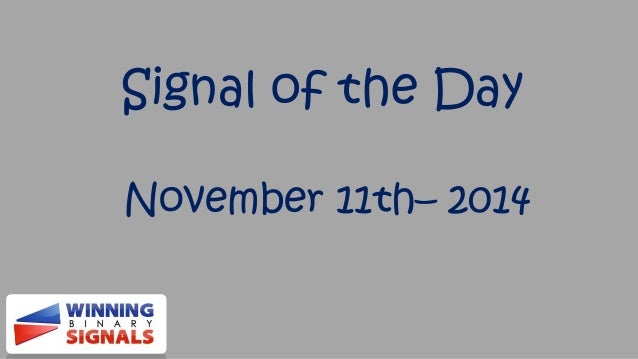 Free daily binary option signals