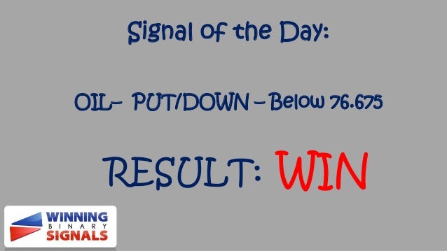 Winning binary options signals