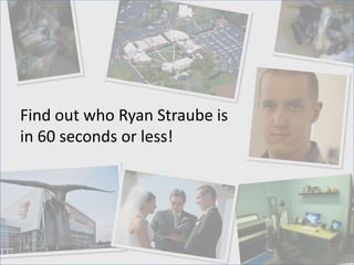 Find out who Ryan Straube is
in 60 seconds or less!
 