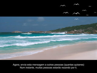 Agora, envia esta mensagem a outras pessoas (quantas quiseres)Agora, envia esta mensagem a outras pessoas (quantas quiseres)
Num instante, muitas pessoas estarão rezando por ti.Num instante, muitas pessoas estarão rezando por ti.
 