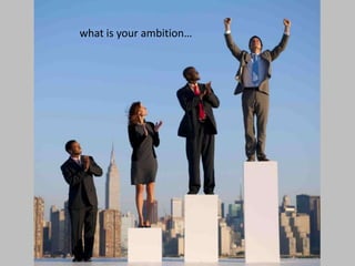 what is your ambition…

 