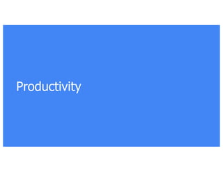 Productivity
 