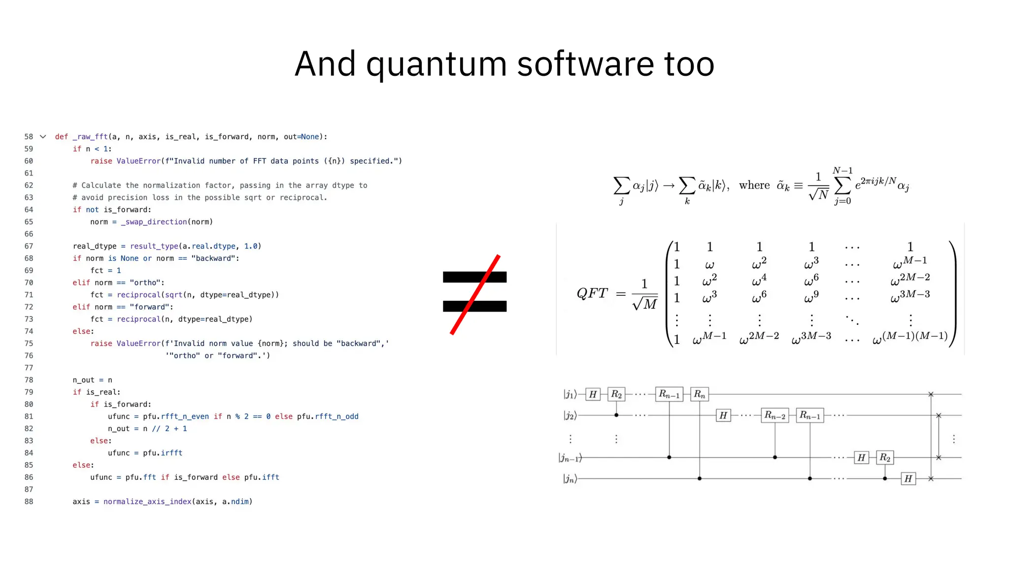 And quantum software too
=