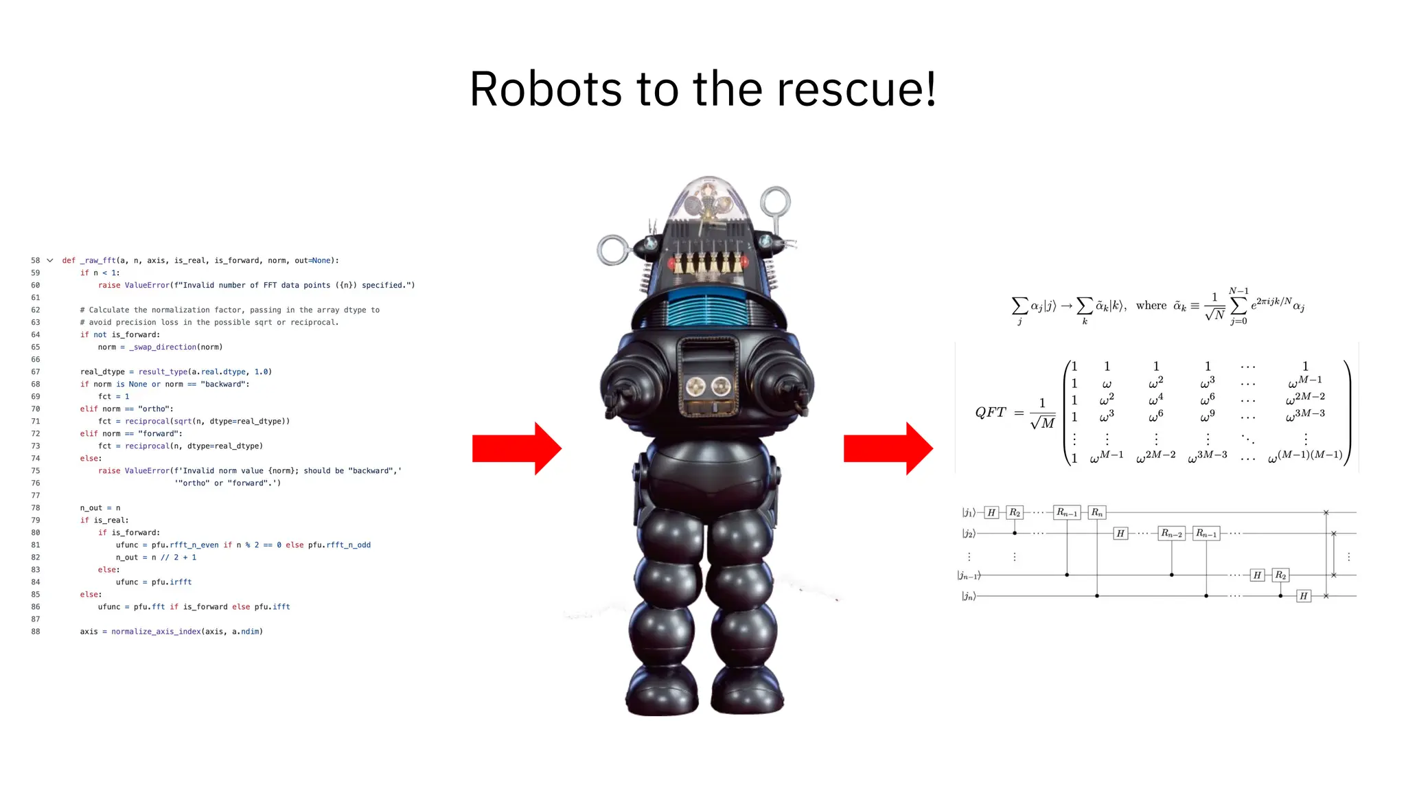 Robots to the rescue!
