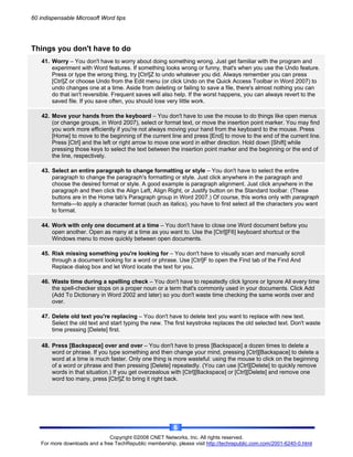 60 MS Word Tips