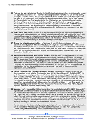 60 MS Word Tips
