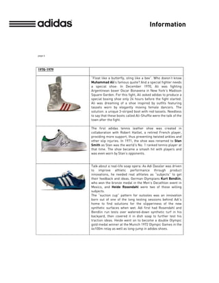 Adidas shoes 2025 quotes history