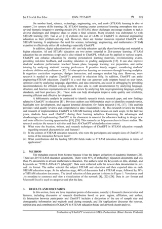 Evaluation of ChatGPT research in STEAM education | PDF