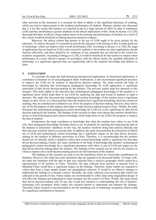 Effectiveness evaluation and application of large language model in ...