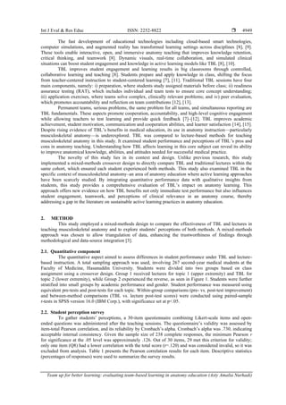 Team up for better learning: evaluating team-based learning in anatomy ...