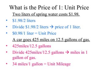 6.1 Ratios And Unit Rates | PPT