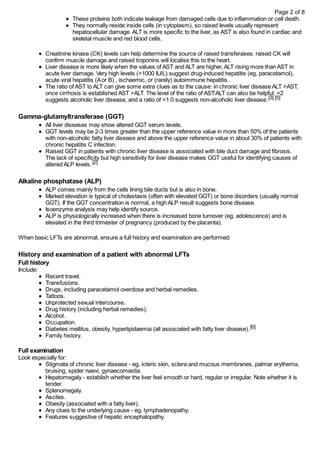 Abnormal liver function tests | PDF