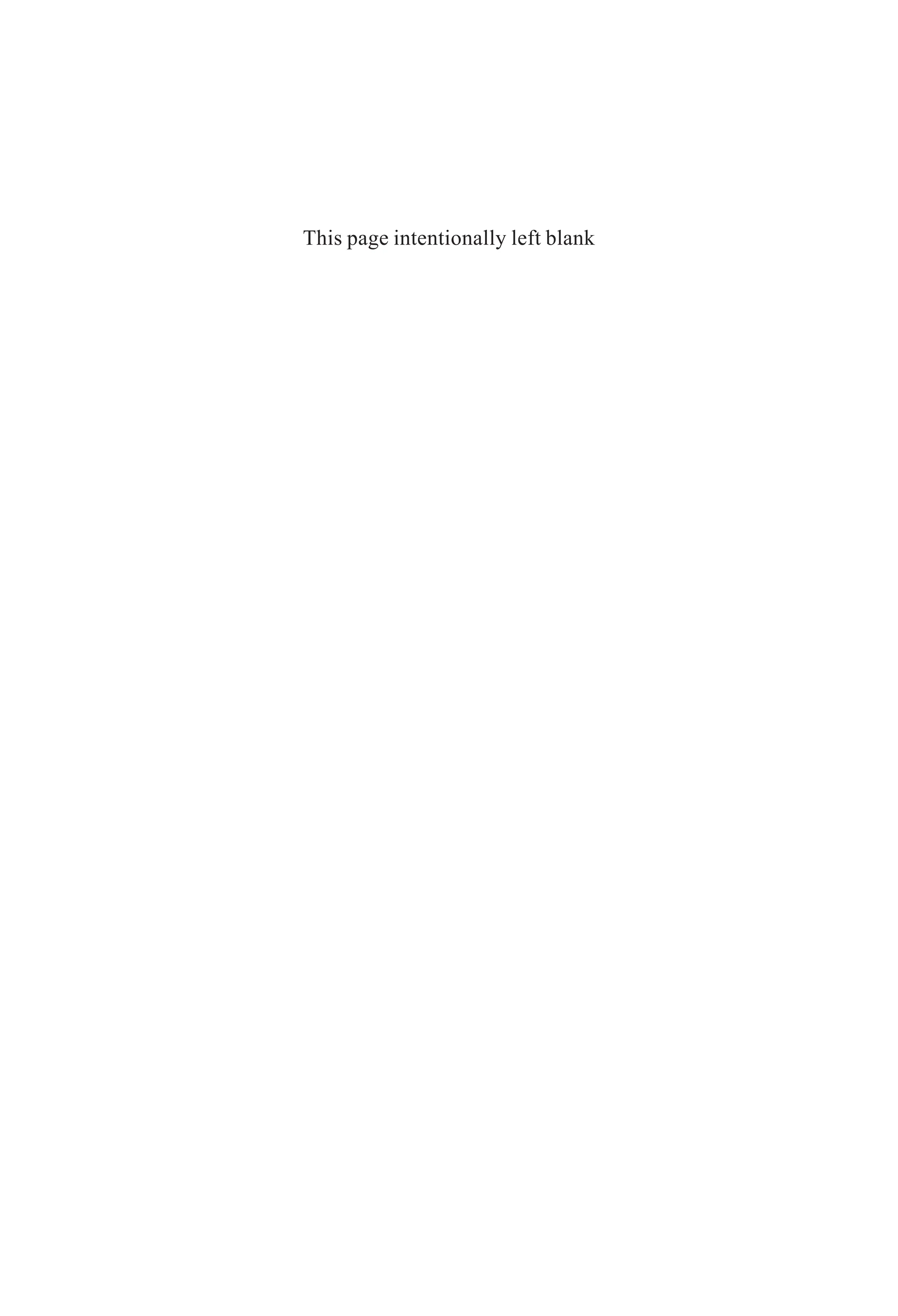This page intentionally left blank
 