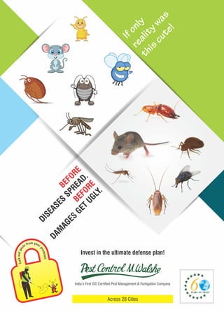 India’s First ISO Certified Pest Management & Fumigation Company
Across 28 Cities
Invest in the ultimate defense plan!
BEFORE
DISEASES
SPREAD.
BEFORE
DAM
AGES
GET
UGLY.
Ifonly
realitywas
thiscute!
 