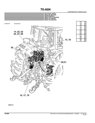 70-A04
COMPONENTES HIDRAULICOS
XXXXXXXXXXXXXXXXXXXXXXXXXXXXXXXXXXXXXXXXXXXXXXXX SECTIONAL INDEX
XXXXXXXXXXXXXXXXXXXXXXXXXXXXXXXXXXXXXXXXXXXXXXXX INDEX DE SECTION
XXXXXXXXXXXXXXXXXXXXXXXXXXXXXXXXXXXXXXXXXXXXXXXX GRUPPENINDEX
XXXXXXXXXXXXXXXXXXXXXXXXXXXXXXXXXXXXXXXXXXXXXXXX INDICE DELLA SEZIONE
XXXXXXXXXXXXXXXXXXXXXXXXXXXXXXXXXXXXXXXXXXXXXXXX INDICE DE GRUPO
XXXXXXXXXXXXXXXXXXXXXXXXXXXXXXXXXXXXXXXXXXXXXXXX INDICE DE GRUPOS
PUBM1457 -UN-28JUN10
14- 19
15- 20
16- 22
17- 24
18- 26
19- 28
22- 34
23- 36
24- 38
27- 42
28- 44
29- 46
30- 48
31- 50
70-A04 TRACTOR 6110J (EDICION SUDAMERICANA) PC8538S (01-JUL-10)
PN=354
 