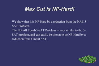 The Max Cut Problem | PPT