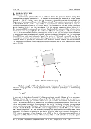 The usage of thermoelectric generator as a renewable energy source | PDF
