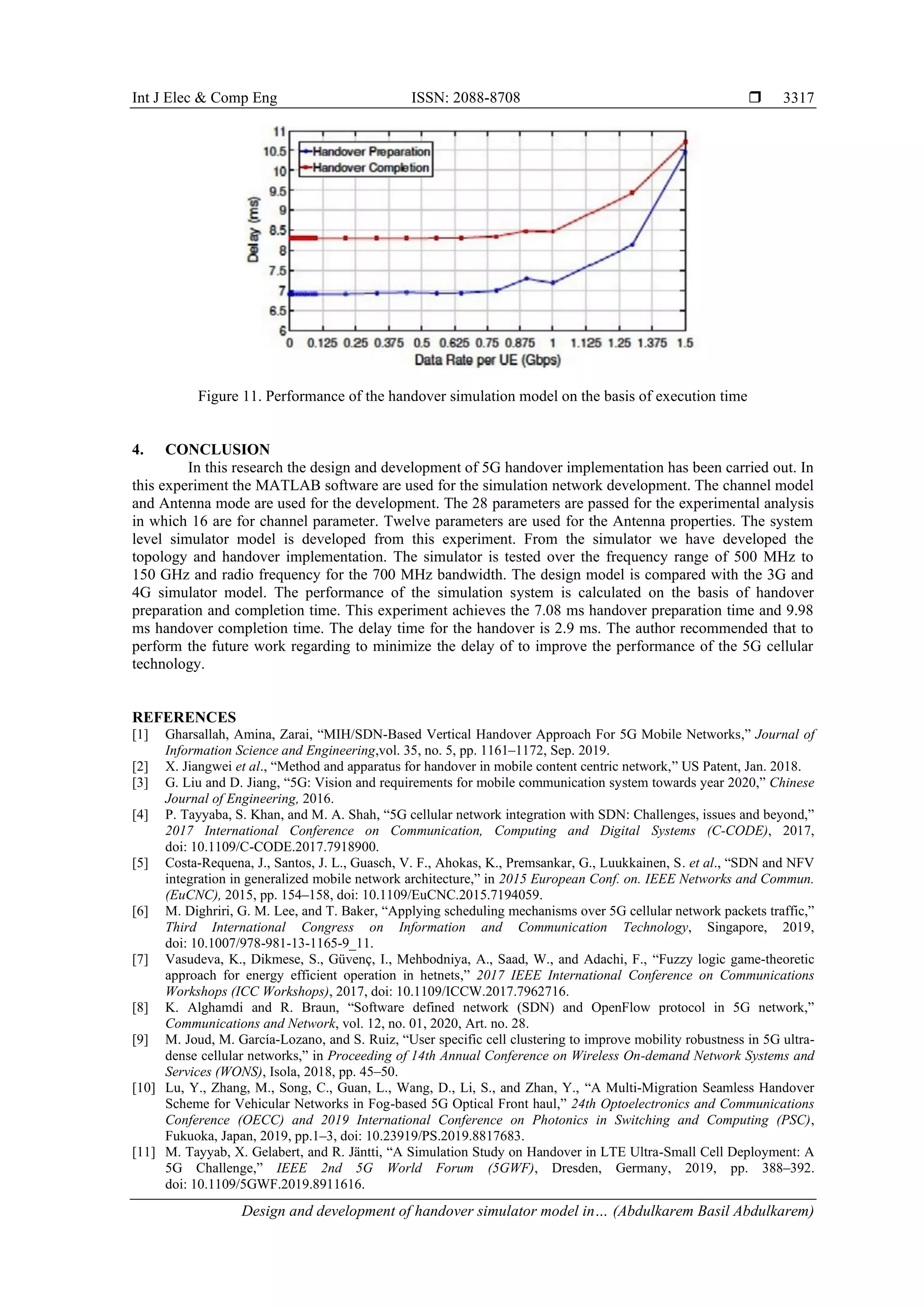 Design and development of handover simulator model in 5G cellular ...