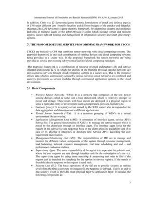A SECURE SERVICE PROVISIONING FRAMEWORK FOR CYBER PHYSICAL CLOUD ...