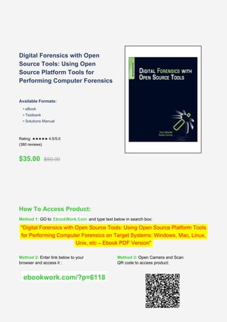 Comprehensive Guide to Digital Forensics Using Open Source Tools | PDF