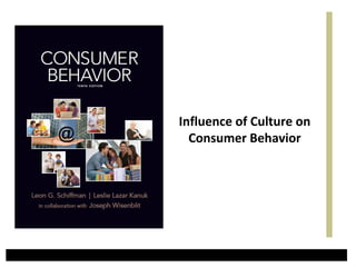 Influence of Culture on
  Consumer Behavior
 