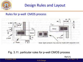 Example Cmos Design Rules Unit2 - 3 - design-rules-and-layout VLSI | PDF