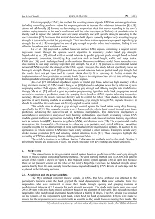 Myoelectric grip force prediction using deep learning for hand robot | PDF