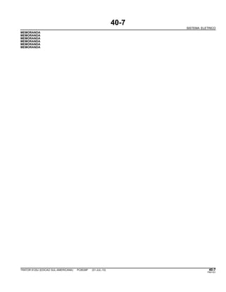 40-7
SISTEMA ELETRICO
MEMORANDA
MEMORANDA
MEMORANDA
MEMORANDA
MEMORANDA
MEMORANDA
TRATOR 6125J (EDICAO SUL-AMERICANA) PC8539P (01-JUL-10) 40-7
PN=151
 