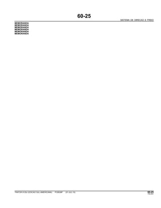 60-25
SISTEMA DE DIRECAO E FREIO
MEMORANDA
MEMORANDA
MEMORANDA
MEMORANDA
MEMORANDA
MEMORANDA
TRATOR 6125J (EDICAO SUL-AMERICANA) PC8539P (01-JUL-10) 60-25
PN=351
 