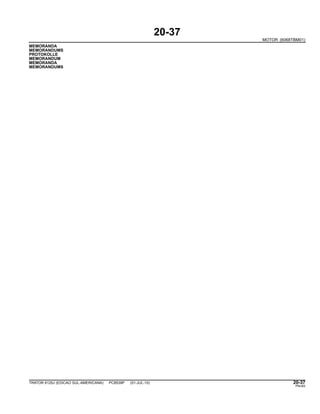 20-37
MOTOR (6068TBM01)
MEMORANDA
MEMORANDUMS
PROTOKOLLE
MEMORANDUM
MEMORANDA
MEMORANDUMS
TRATOR 6125J (EDICAO SUL-AMERICANA) PC8539P (01-JUL-10) 20-37
PN=83
 
