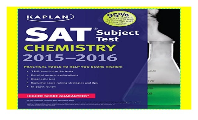Kaplan SAT Subject Test Chemistry 20152016 (Kaplan Test Prep) 2018