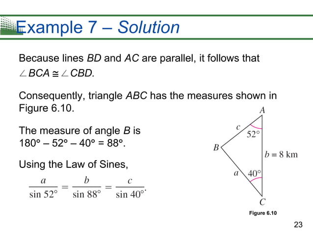 6 1 2 law of sines and cosines | PDF | Physics | Science