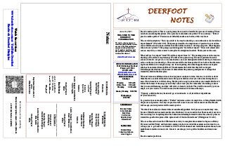 DEERFOOT
DEERFOOT
DEERFOOT
DEERFOOT
NOTES
NOTES
NOTES
NOTES
June 13, 2021
Let
us
know
you
are
watching
Point
your
smart
phone
camera
at
the
QR
code
or
visit
deerfootcoc.com/hello
WELCOME TO THE
DEERFOOT
CONGREGATION
We want to extend a warm wel-
come to any guests that have come
our way today. We hope that you
enjoy our worship. If you have
any thoughts or questions about
any part of our services, feel free
to contact the elders at:
elders@deerfootcoc.com
CHURCH INFORMATION
5348 Old Springville Road
Pinson, AL 35126
205-833-1400
www.deerfootcoc.com
office@deerfootcoc.com
SERVICE TIMES
Sundays:
Worship 8:15 AM
Bible Class 9:30 AM
Worship 10:30 AM
Sunday Evening 5:00 PM
Wednesdays:
6:30 PM
SHEPHERDS
Michael Dykes
John Gallagher
Rick Glass
Sol Godwin
Skip McCurry
Darnell Self
MINISTERS
Richard Harp
Johnathan Johnson
Alex Coggins
Notes:
10:30
AM
Service
Welcome
Song
Leading
Doug
Scruggs
Opening
Prayer
Stan
Mann
Scripture
Reading
Canaan
Hood
Sermon
Lord’s
Supper
/
Contribution
Steve
Wilkerson
Closing
Prayer
Elder
————————————————————
5
PM
Service
Song
Leader
David
Hayes
Opening
Prayer
Dennis
Washington
Lord’s
Supper/
Contribution
Bob
Keith
Closing
Prayer
Elder
Watch
the
services
www.
deerfootcoc.com
or
YouTube
Deerfoot
Facebook
Deerfoot
Disciples
8:15
AM
Service
Welcome
Song
Leading
David
Hayes
Opening
Prayer
Les
Self
Scripture
Ryan
Cobb
Sermon
Lord’s
Supper/
Contribution
Yoshi
Sugita
Closing
Prayer
Elder
Baptismal
Garments
for
June
Elizabeth
Cobb
Practice makes perfect. This is a saying many have used to describe the process of training. There
is debate concerning this phrase. Does practice really make one perfect? One could say, “Perfect
practice makes perfect.” Practice most definitely makes one better, at the very least.
We are told in scripture, “Train up a child in the way he should go; even when he is old, he will not
depart from it” (Proverbs 20:6). This passage describes the importance of practice for our adoles-
cents. Children need to hone and fine tune their skills in order to develop and grow. What happens
when we are “grown?” The passage quoted suggests “we will not depart.” This could almost indi-
cate an easy ride, a cruise control to autopilot the straight and narrow. This is just not the case.
What will we “not depart” from? We will not depart from “it.” The training process in the way we
should go. We will not stop training! We will not stop practicing! We never graduate from the
school of life. Do not give in to the idea that we can coast through life without striving to train our-
selves on the way we should go. This outcome will be far from perfect. If we believe that the train-
ing from childhood is enough to keep one from departing, then what happens when one departs
who has been trained from childhood? It undermines the belief that they will not depart.
It challenges the wisdom of Solomon. It demoralizes the parents, grandparents or village that
trained the child in the first place.
We must train our children to know that they must continue to train. One way to do this is show
them that we as adults still need to learn. Help your child see that you take notes during the ser-
mon. Show them how to follow along. Maybe grab a song book and show your small child how to
follow the format of the songs (even if they cannot read yet). Be vulnerable. Be willing to show
that you are still learning, and they will strive to learn by default. They will be trained by your ex-
ample, not your words. You will succeed in the wisdom of Solomon that says,
“Train up a child in the way he should go; even when he is old,he will not depart from
it” (Proverbs 20:6).
So, practice does not make perfect. “Perfect” indicates a state of completion, or being finished with
the process of practice. One day our practice will come to an end. One moment our final breath
will escape, and our practice will be made perfect.
“
Not that I have already obtained this or am already perfect, but I press on to make it my own,
because Christ Jesus has made me his own. Brothers, I do not consider that I have made it my own.
But one thing I do: forgetting what lies behind and straining forward to what lies ahead, I press on
toward the goal for the prize of the upward call of God in Christ Jesus“ (Philippians 3:12-14).
We are so blessed to have Rob Whitacre here today to complete the seminar he began on Friday.
If you missed the Friday and Saturday seminar, we have recorded the seminar and we want to en-
courage you to go back to our Deerfoot COC YouTube channel and watch them, share them, book-
mark them to watch over and over. I want to encourage you to get the booklets and train to use
them.
Practice makes proficient.
Bus
Drivers
June
13
James
Morris
June
20
Rick
Glass
J
u
n
e
2
7
K
e
n
&
K
a
r
e
n
J
u
n
e
2
7
K
e
n
&
K
a
r
e
n
J
u
n
e
2
7
K
e
n
&
K
a
r
e
n
J
u
n
e
2
7
K
e
n
&
K
a
r
e
n
S
h
e
p
h
e
r
d
S
h
e
p
h
e
r
d
S
h
e
p
h
e
r
d
S
h
e
p
h
e
r
d
 