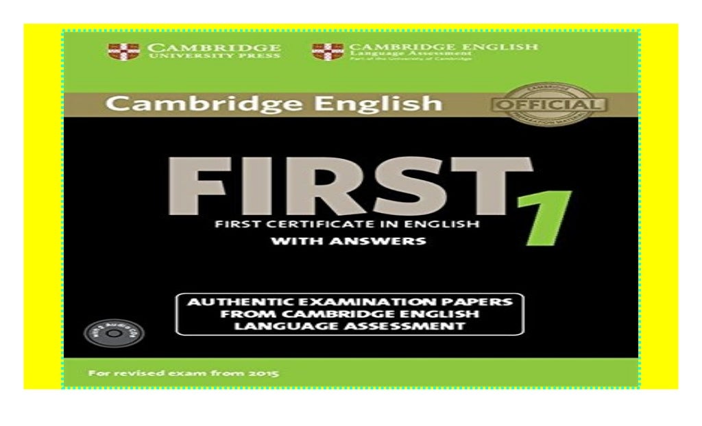 Cambridge English First 1 for Revised Exam from 2015 Student's Book