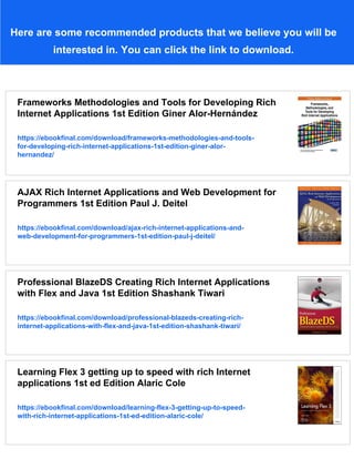 JavaFX Developing Rich Internet Applications 1st Edition Jim Clarke | PDF