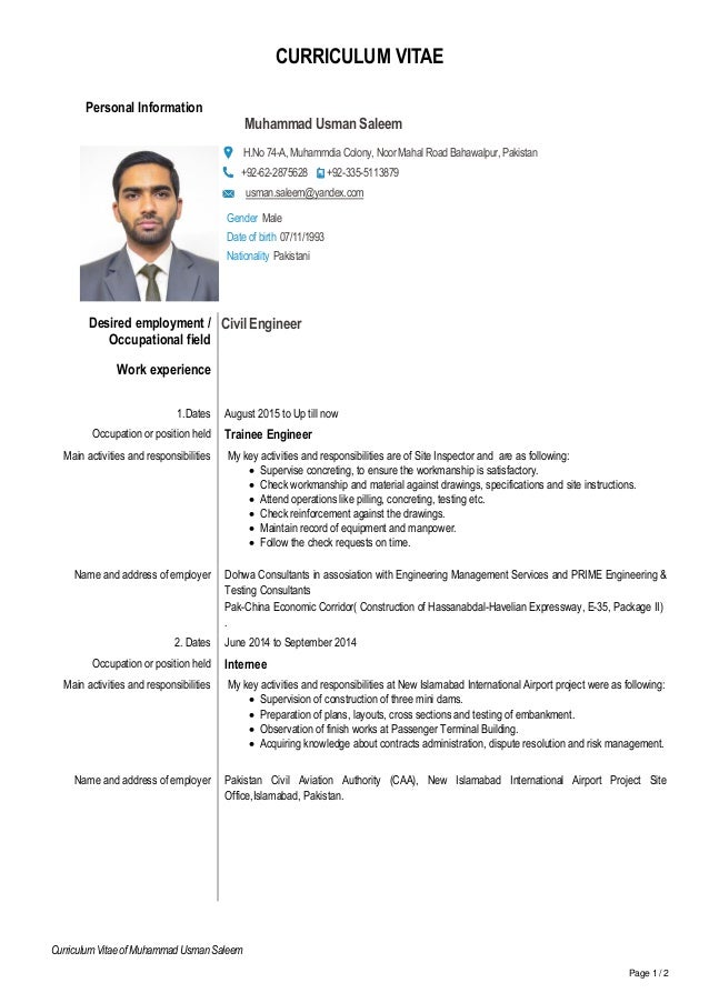 Usman - CV - Copy Usman - CV - Copy