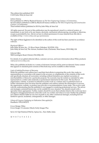 The NEC4 engineering and construction contract : a commentary Third ...