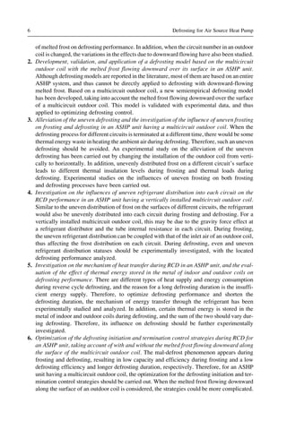 Defrosting for air source heat pump research analysis and methods First ...