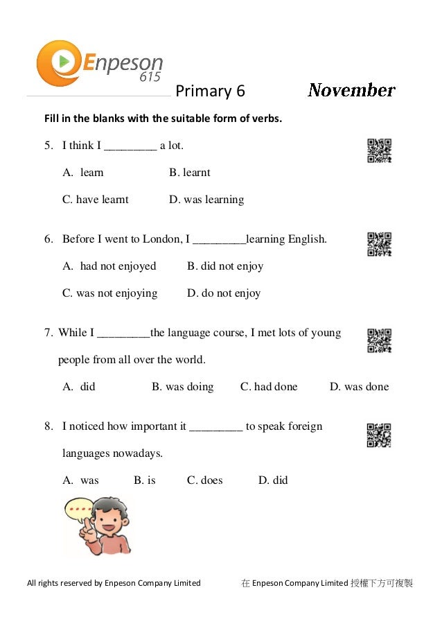 P6 English Grammar 2