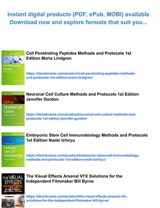 Integrin and Cell Adhesion Molecules Methods and Protocols 1st Edition ...