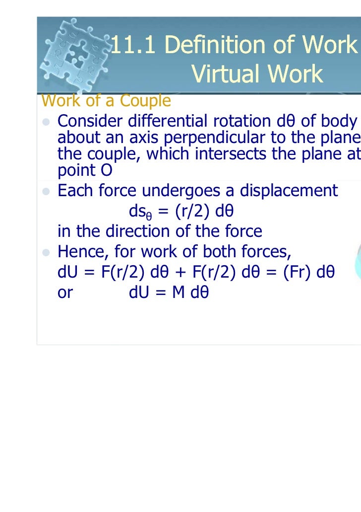 6161103 11.1 definition of work and virtual work