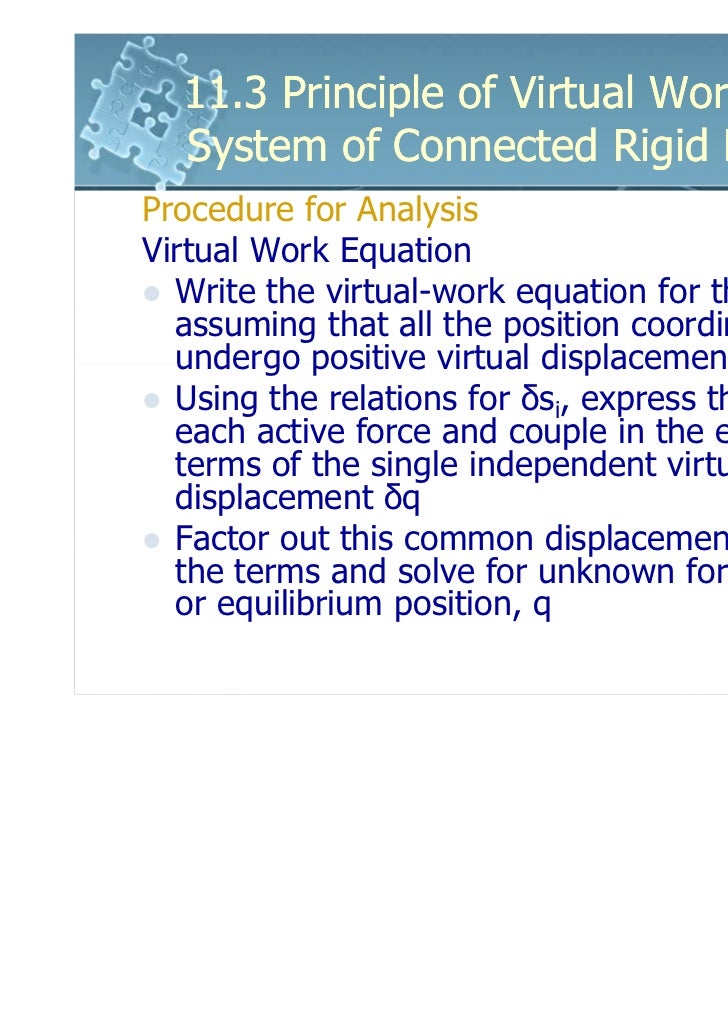 principle of virtual work structural analysis examples principle of virtual work structural analysis examples