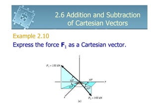 6161103 2.6 addition and subtraction of cartesian vectors | PDF ...
