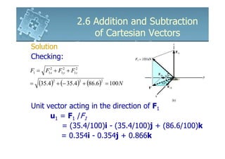 6161103 2.6 addition and subtraction of cartesian vectors | PDF ...