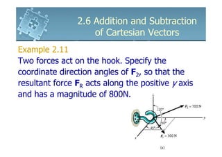 6161103 2.6 addition and subtraction of cartesian vectors | PDF ...
