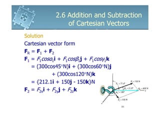 6161103 2.6 addition and subtraction of cartesian vectors | PDF ...