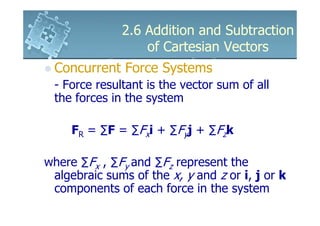 6161103 2.6 addition and subtraction of cartesian vectors | PDF ...