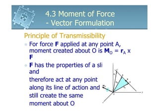 6161103 4.3 moment of force vector formulation | PDF