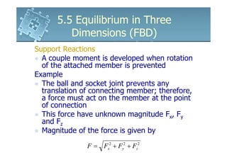 6161103 5.5 equilibrium in three dimensions (fbd) | PDF